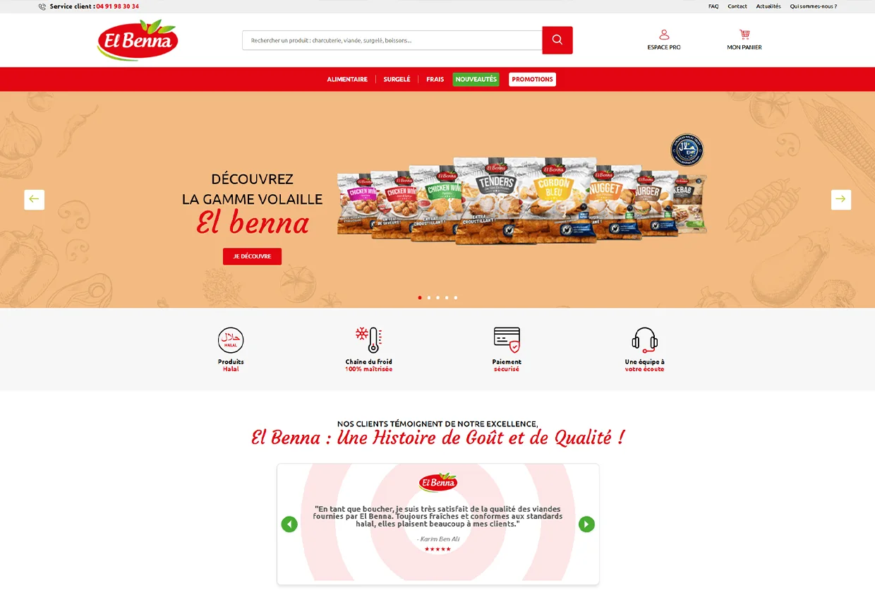 Le site e-commerce du Groupe El Benna optimisé par YodLynci