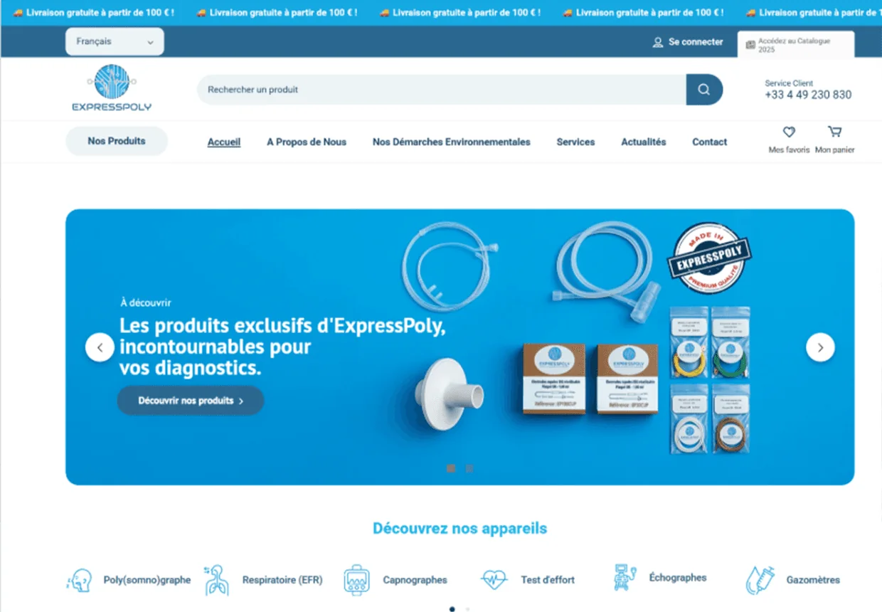 Le site e-commerce ExpressPoly refondu par YodLynci